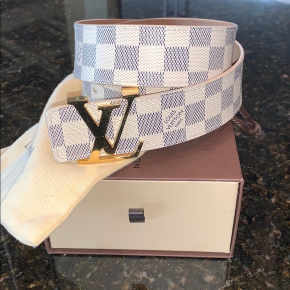 Louis Vuitton // Black Damier Logo Belt – VSP Consignment